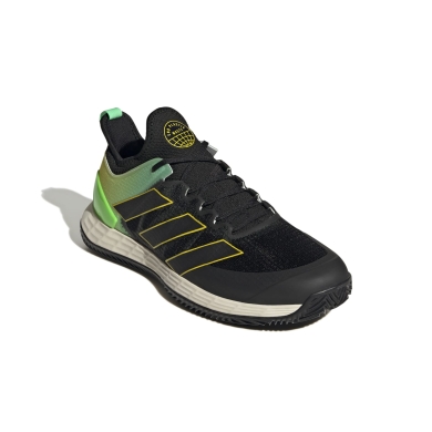 adidas Tennis Shoes Adizero Ubersonic 4 Clay/Sand Court Black/Lime/Yellow Men